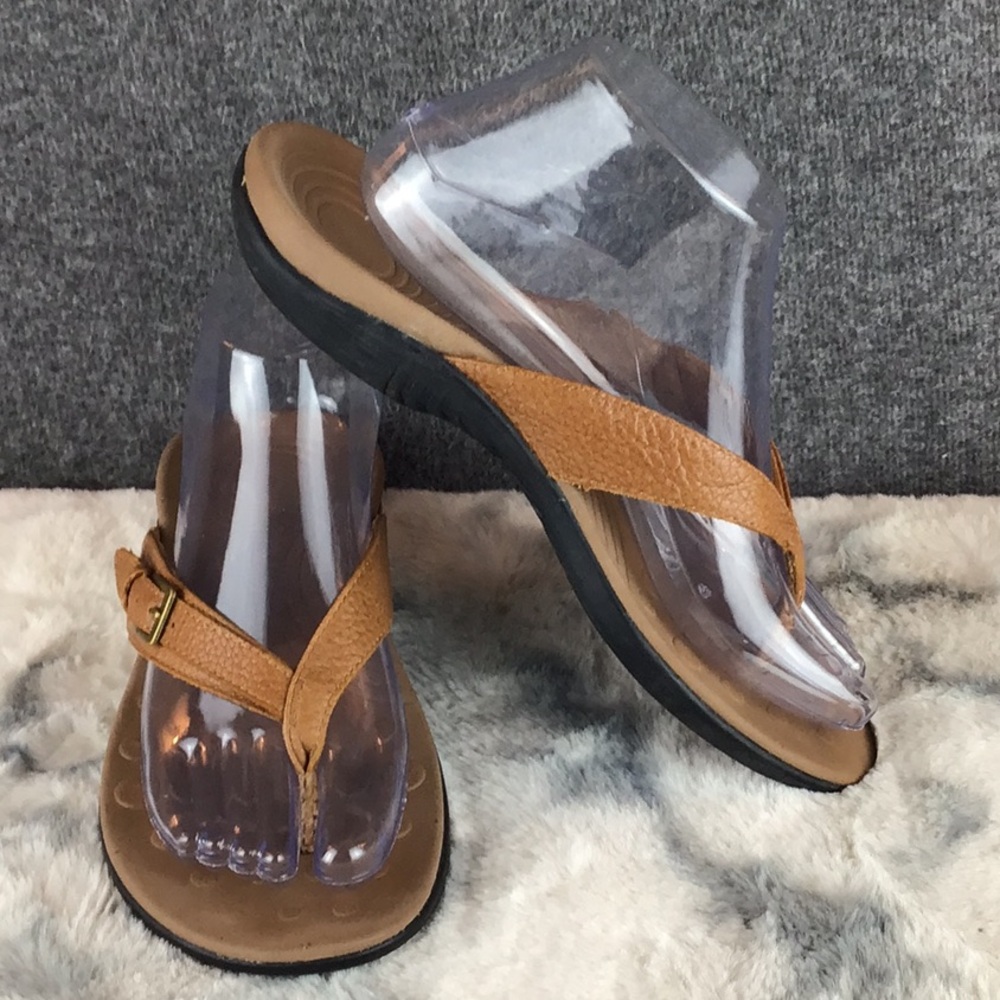 Dr. Andrew‎ Weil Flexor Zone Brown Leather Sandals Size 8/39